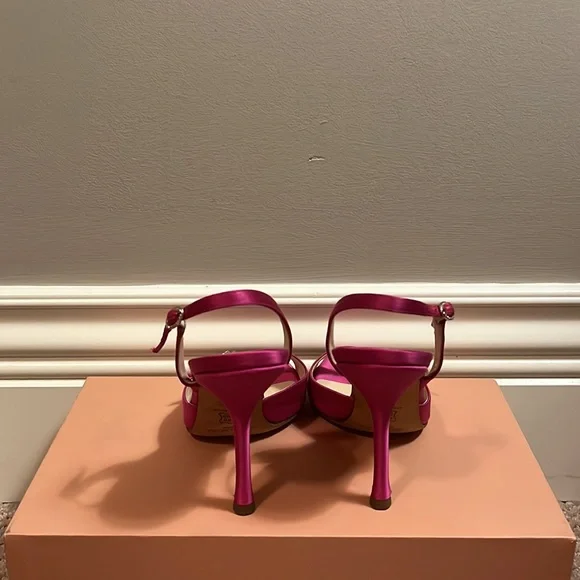 Y2K Jimmy Choo Hot Pink Sling-backs - Picture 3 of 6